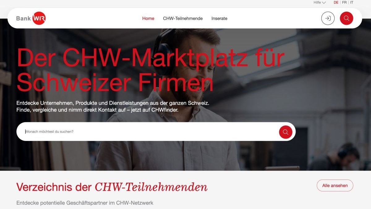 Screenshot CHWfinder
