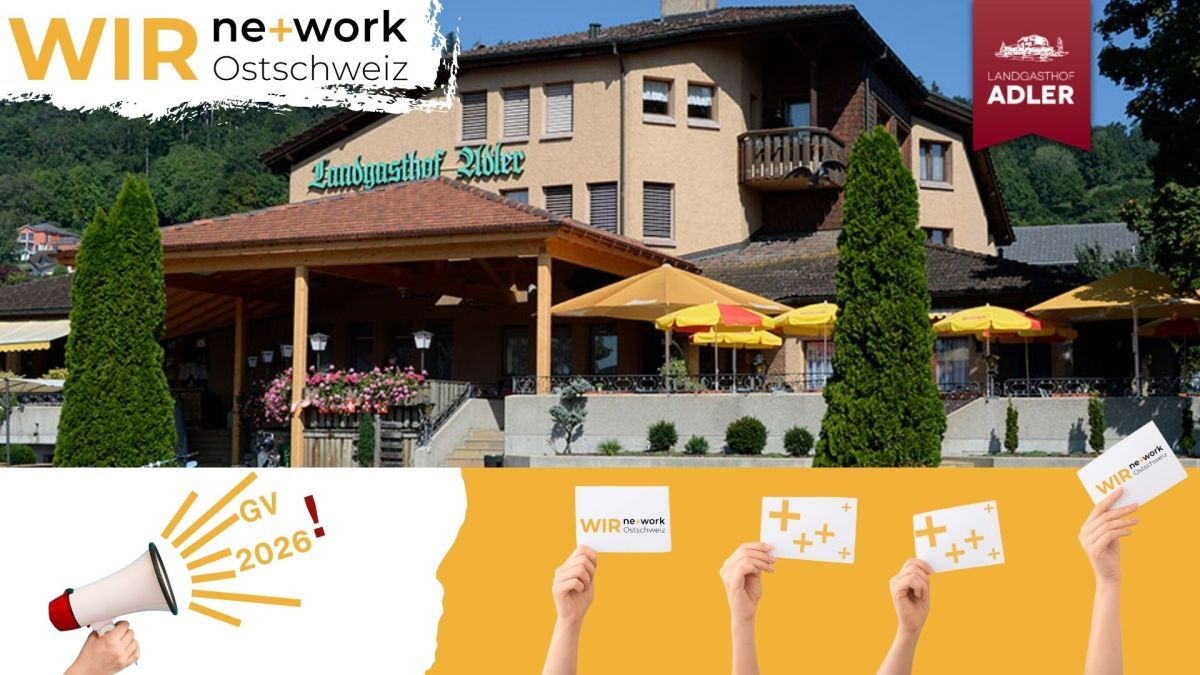 Einladung zur 69. Generalversammlung des WIR-Network Ostschweiz - WAiSCH