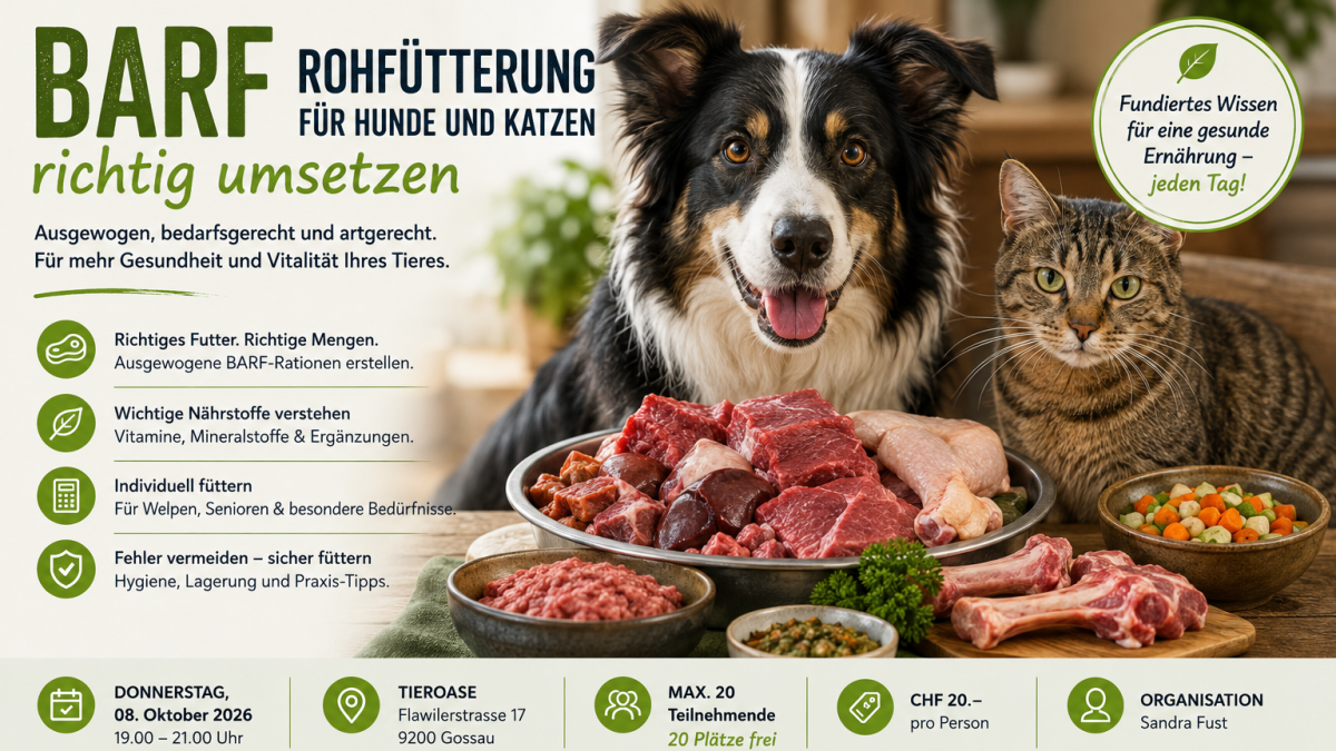 BARF – Rohfütterung für Hunde und Katzen richtig umsetzen - WAiSCH