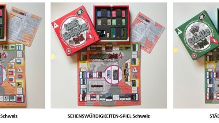 Lern‑Spiel: Schweizer Lern‑Brettspiele mit Wissens‑Quartett - WAiSCH