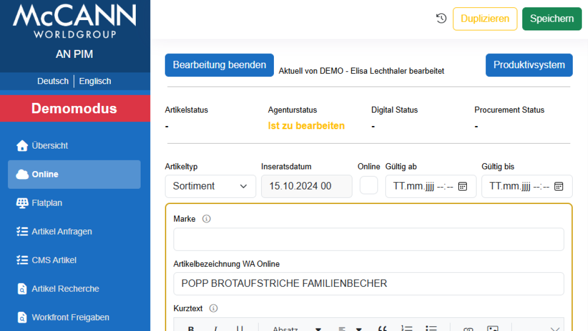 Lösungen für den Handel